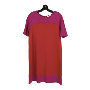 NWT Kate Spade Women's Red Pink Colorblock Shift Dress Size 6